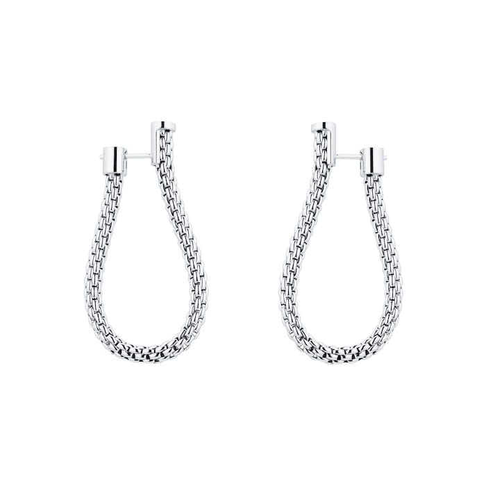 Fope Essentials Flex'it 18ct White Gold Small Teardrop Earrings