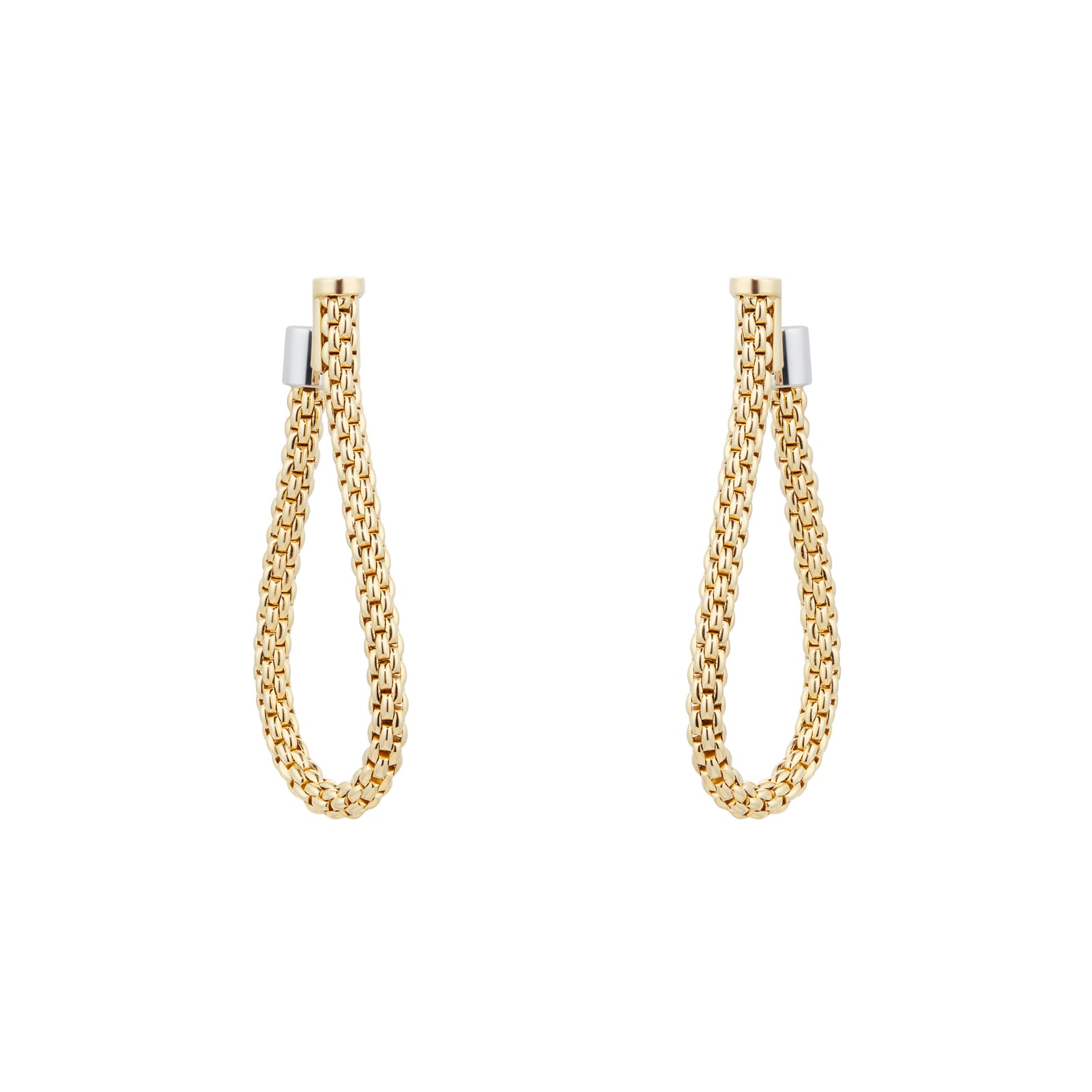 Essentials Flex'it 18ct Yellow Gold Small Teardrop Earrings