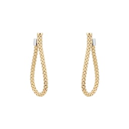 37251108 - Essentials Flex'it 18ct Yellow Gold Small Teardrop Earrings
