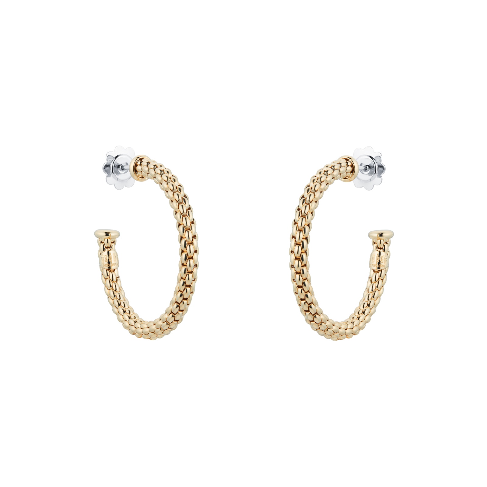 Fope Essentials 18ct Yellow Gold Medium Hoop Earrings