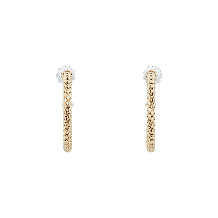 Fope Essentials 18ct Yellow Gold Medium Hoop Earrings