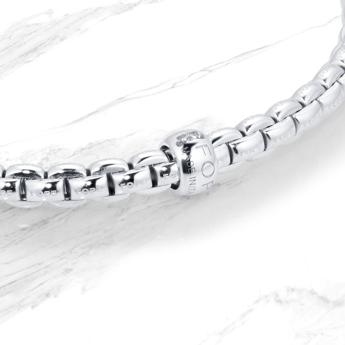 Fope 18ct White Gold Eka 0.15ct Diamond Bracelet