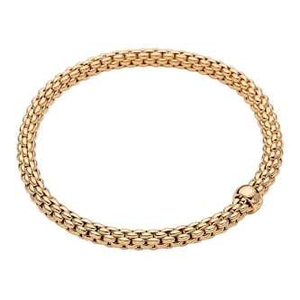 Fope 18k Yellow Gold Solo Bracelet - Size Medium