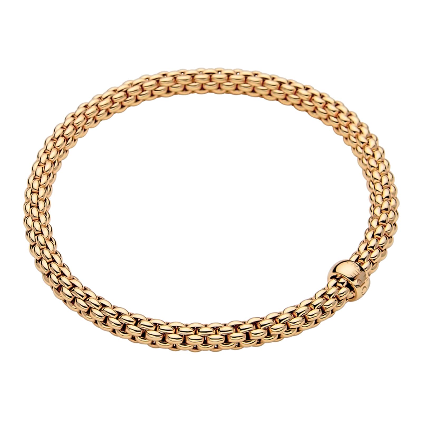 Fope 18k Yellow Gold Solo Bracelet - Size Medium