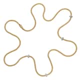 Fope 18k Yellow Gold 0.18kw Diamond PRIMA Necklace