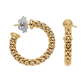 Fope 18k Yellow Gold Essentials Small Hoop Earrings Fope 18k Yellow Gold Essentials Small Hoop Earrings