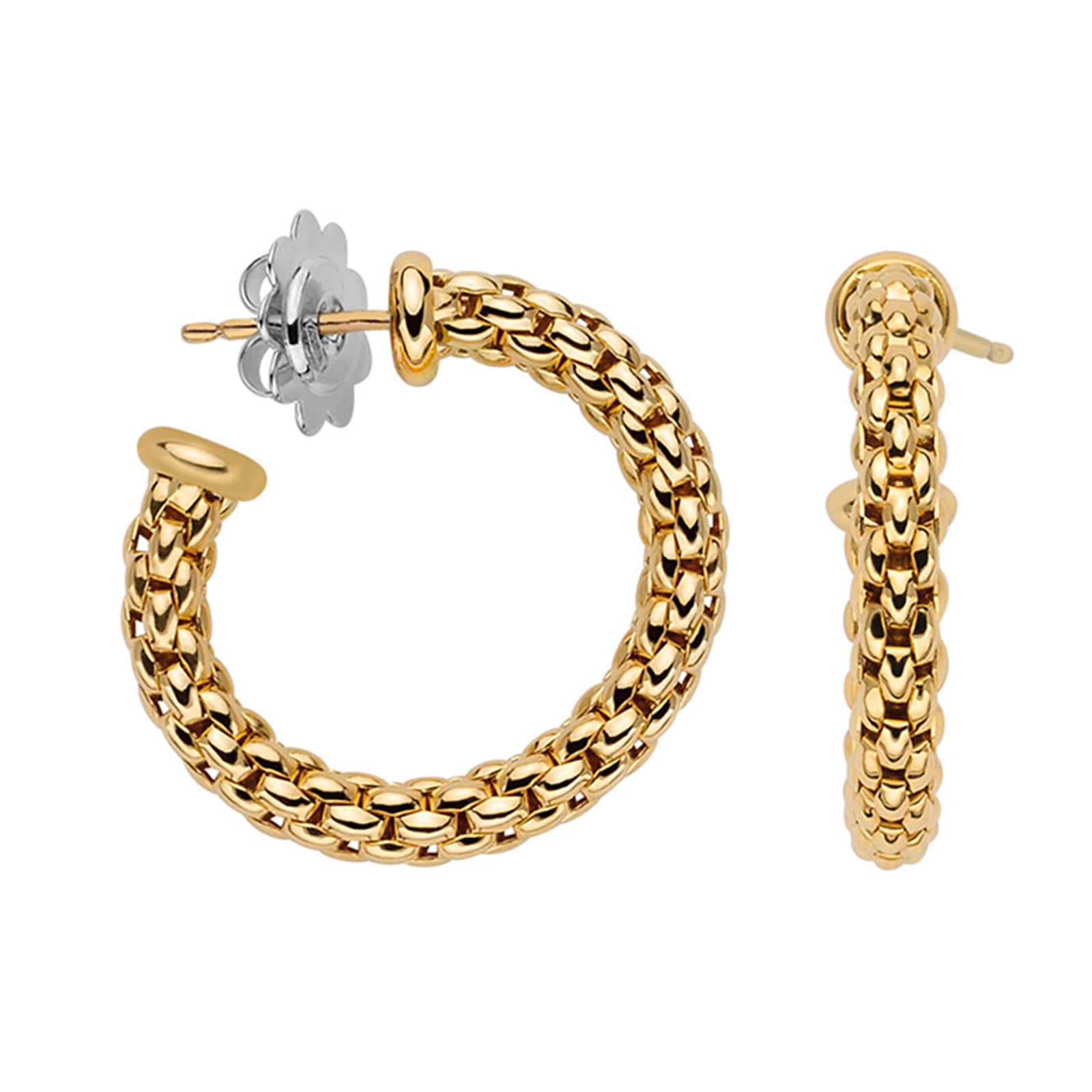 Fope 18k Yellow Gold Essentials Small Hoop Earrings
