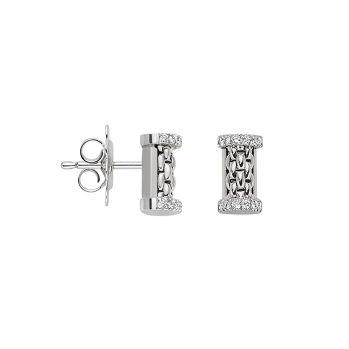 Fope 18k White Gold 0.17cttw Diamond Essentials Stud Earrings