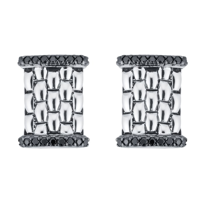 Fope 18ct White Gold Panorama Diamond 0.43cttw Cufflinks