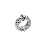 FOPE 18ct White Gold Panorama Flex'it Black Diamond Ring - Large