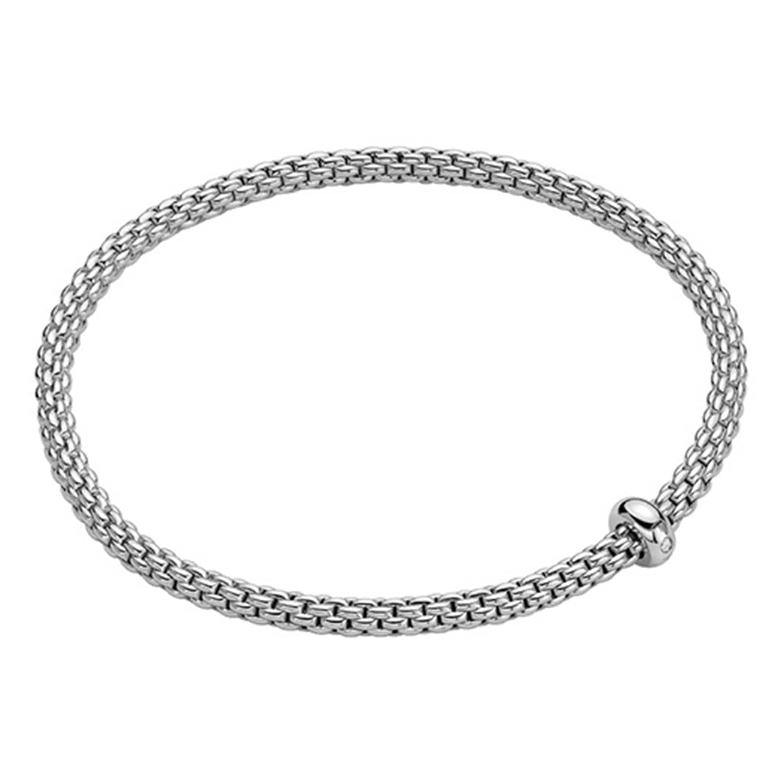 18ct White Gold Prima 0.01ct Diamond Bracelet