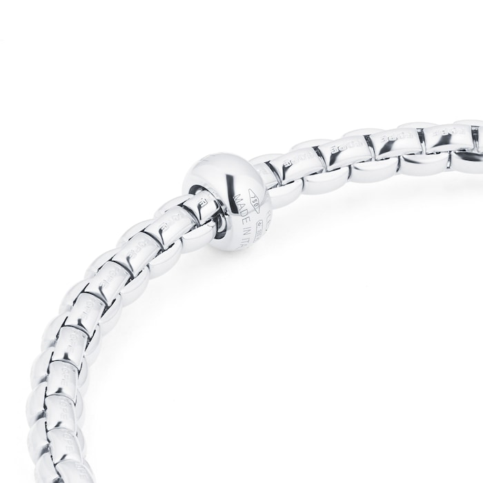 Fope 18ct White Gold Eka 0.01ct Diamond Bracelet