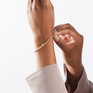 Fope 18ct Yellow Gold Eka 0.01ct Diamond Bracelet
