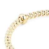 Fope 18ct Yellow Gold Solo 0.01ct Diamond Bracelet