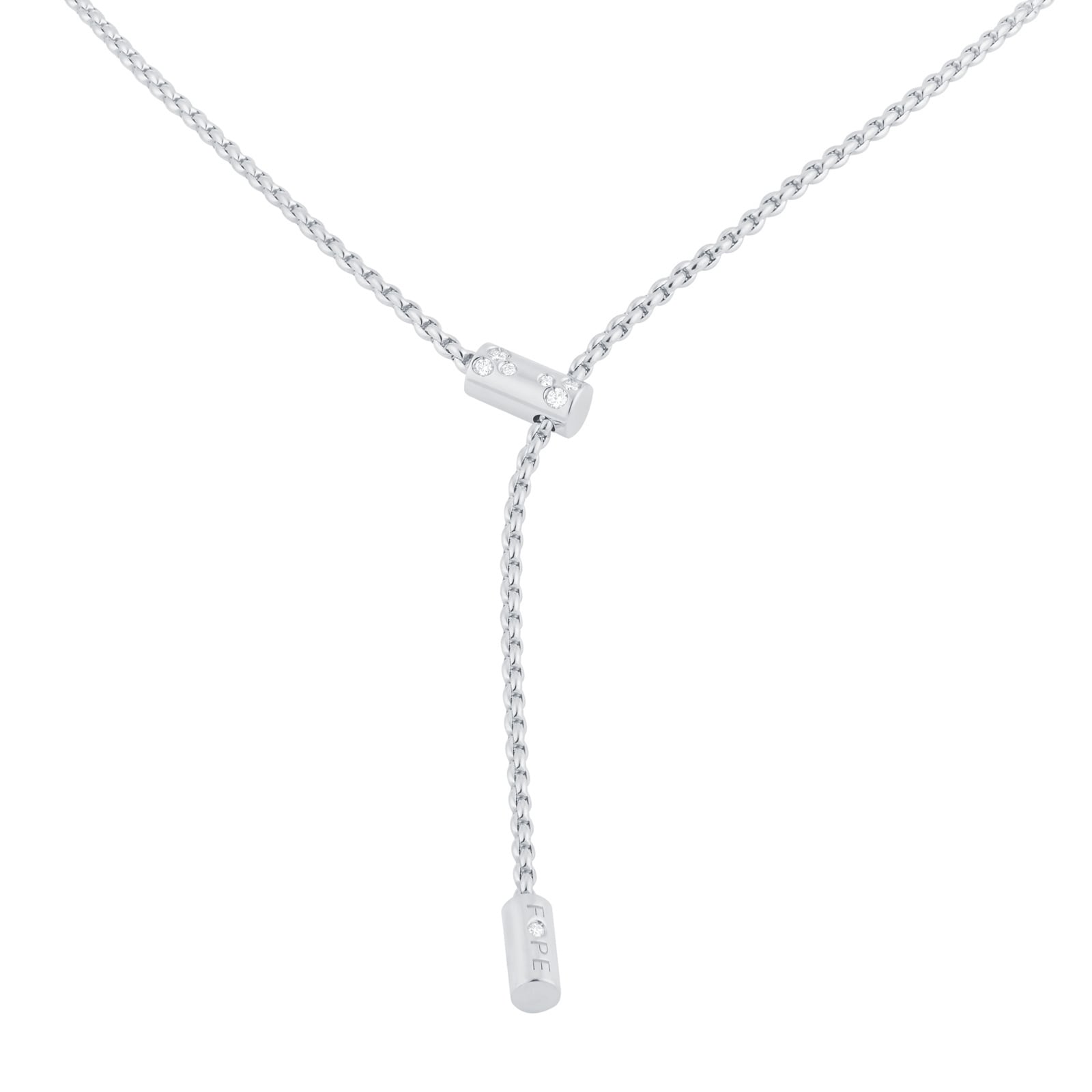 18ct White Gold Aria 0.11ct Diamond Necklace