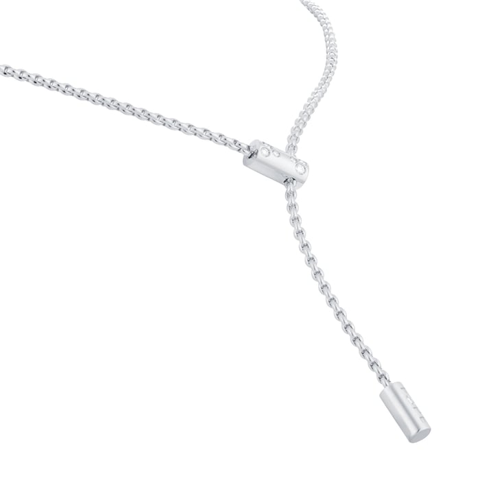 Fope 18ct White Gold Aria 0.11ct Diamond Necklace