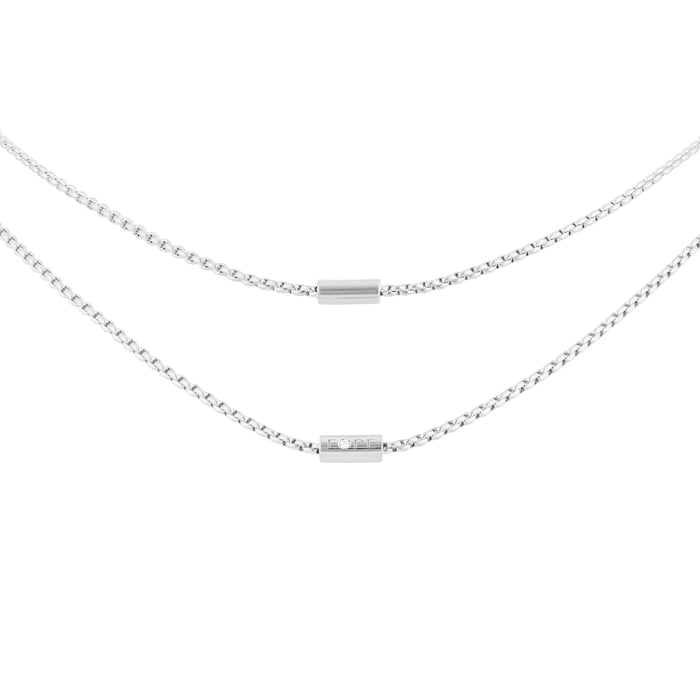 Fope 18ct White Gold Aria 0.02ct Diamond Long Necklet