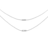 Fope 18ct White Gold Aria 0.02ct Diamond Long Necklet
