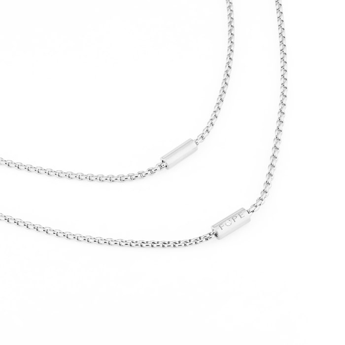 Fope 18ct White Gold Aria 0.02ct Diamond Long Necklet