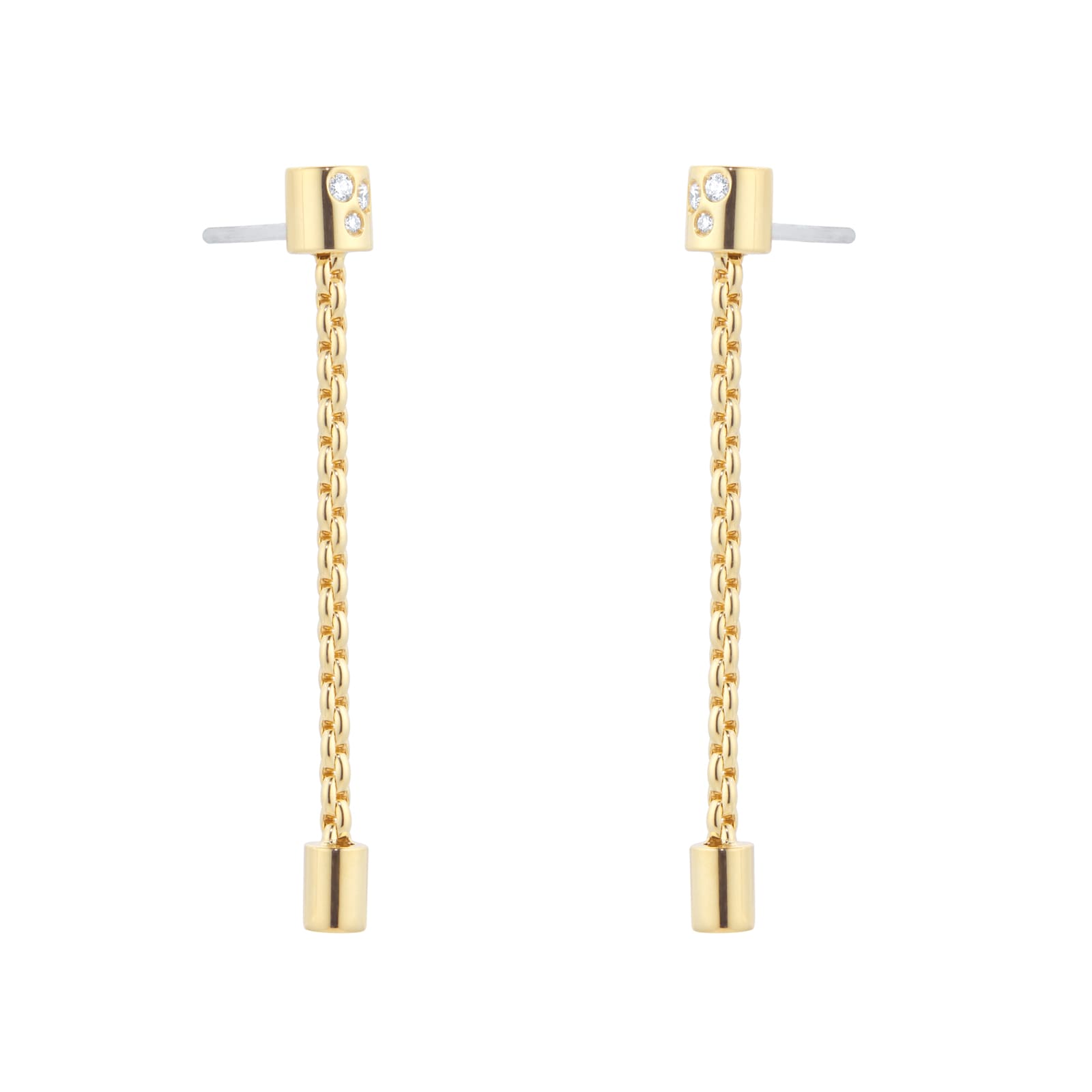 18ct Yellow Gold Aria 0.09ct Diamond Drop Earrings