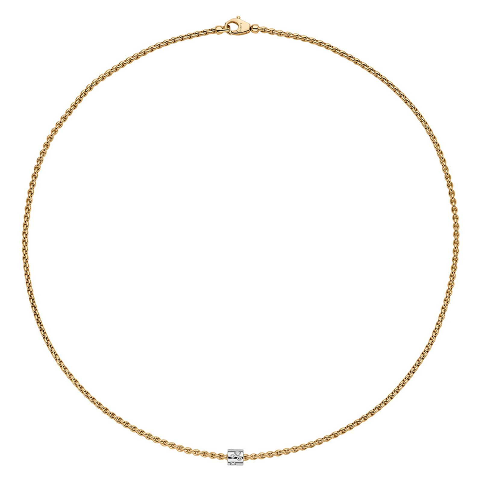 18ct Yellow Gold Aria 0.17ct Diamond Necklet