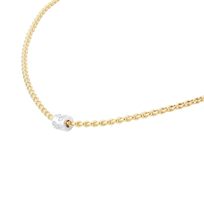 Fope 18ct Yellow Gold Aria 0.17ct Diamond Necklet