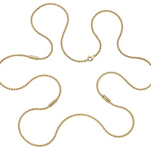 Fope 18ct Yellow Gold Long 0.02ct Diamond Necklet