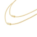 Fope 18ct Yellow Gold Long 0.02ct Diamond Necklet