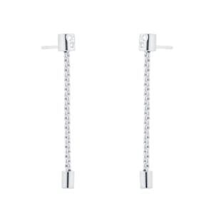 Fope 18ct White Gold Aria 0.09ct Diamond Drop Earrings