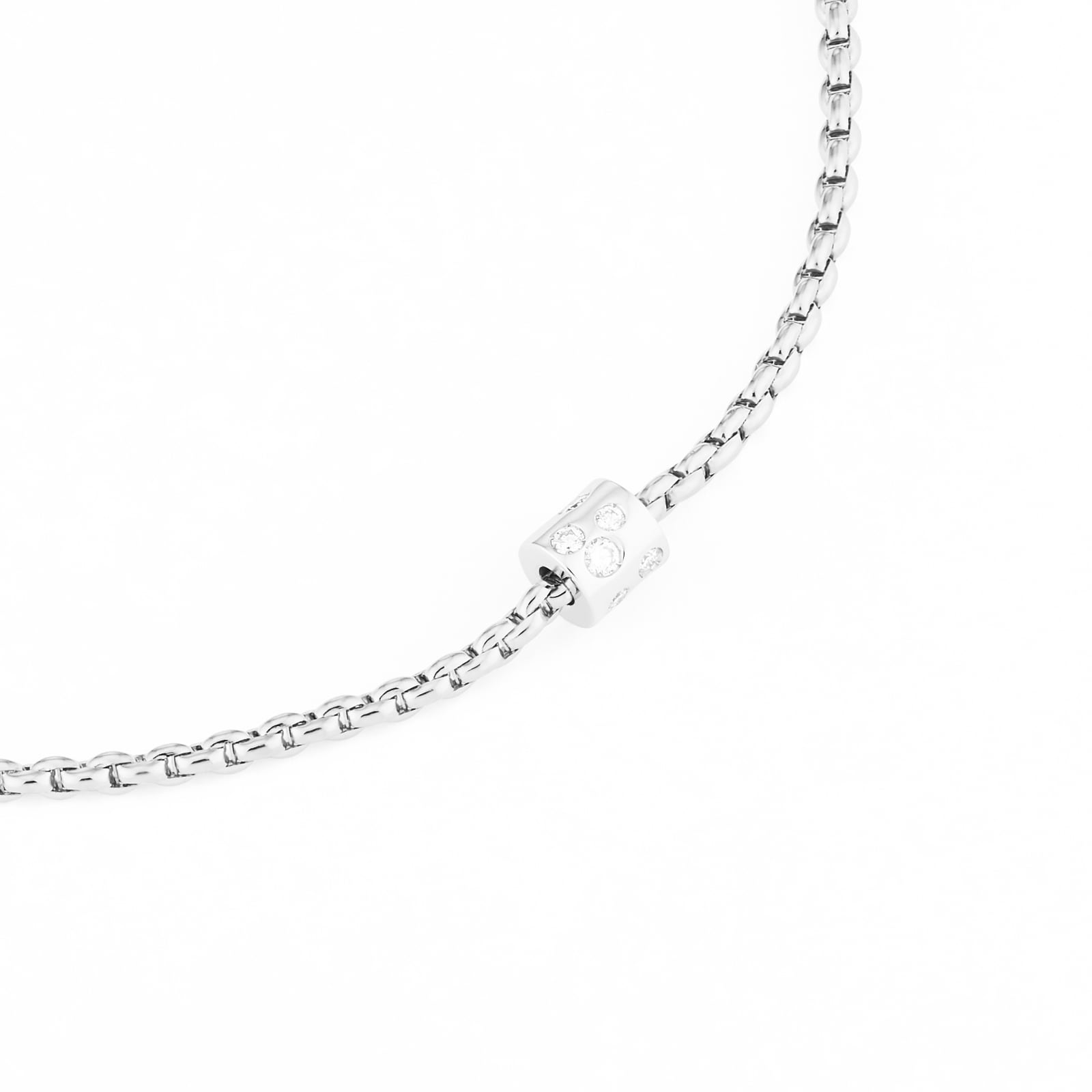 Fope 18ct White Gold Aria 0.17ct Diamond Necklet 89003CX_BB_B_XBX_043 ...