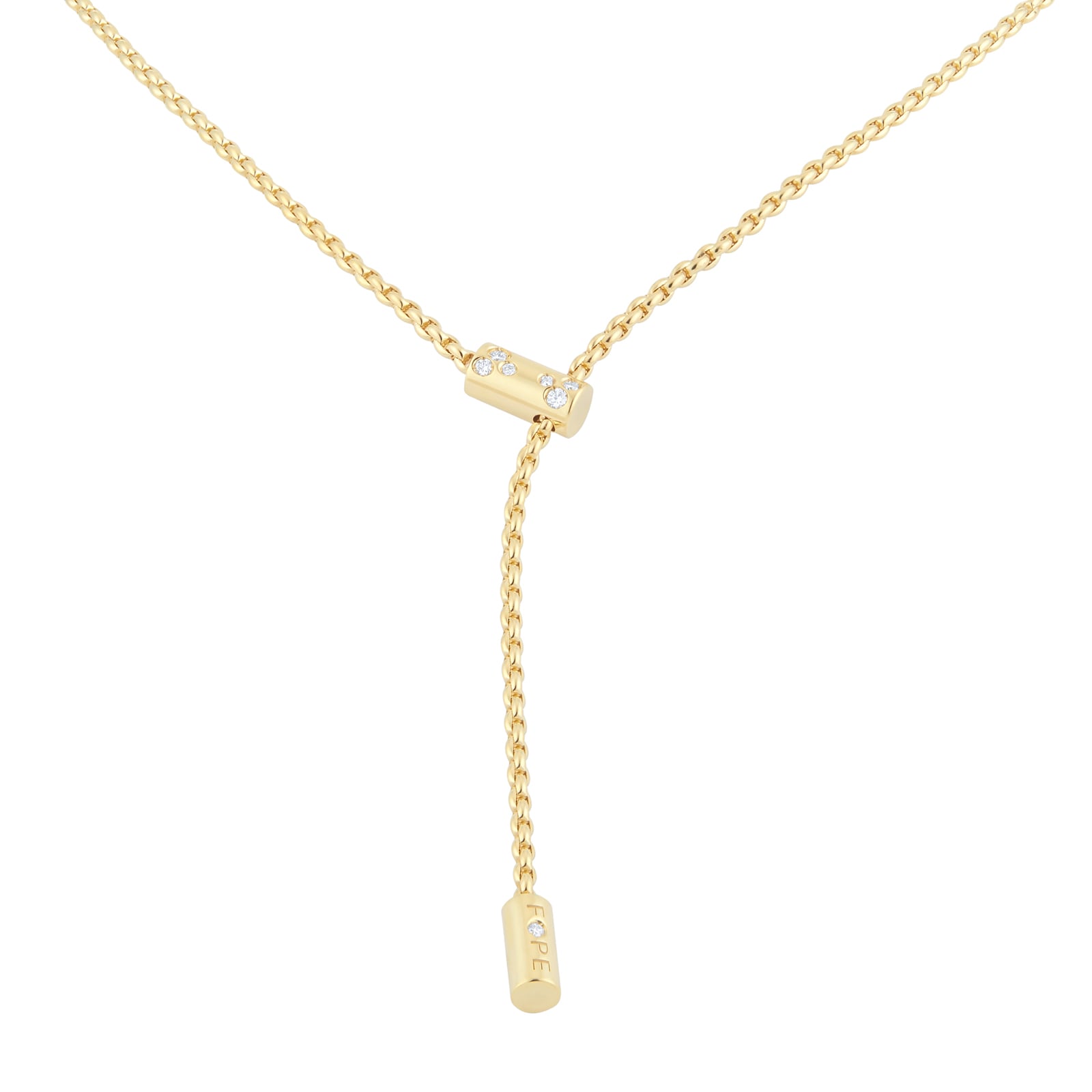 Fope 18ct Yellow Gold Aria 0.11ct Diamond Necklace Fope 18ct Yellow Gold Aria 0.11ct Diamond Necklace