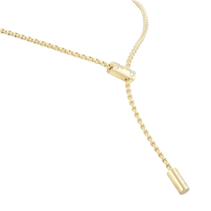 Fope 18ct Yellow Gold Aria 0.11ct Diamond Necklace