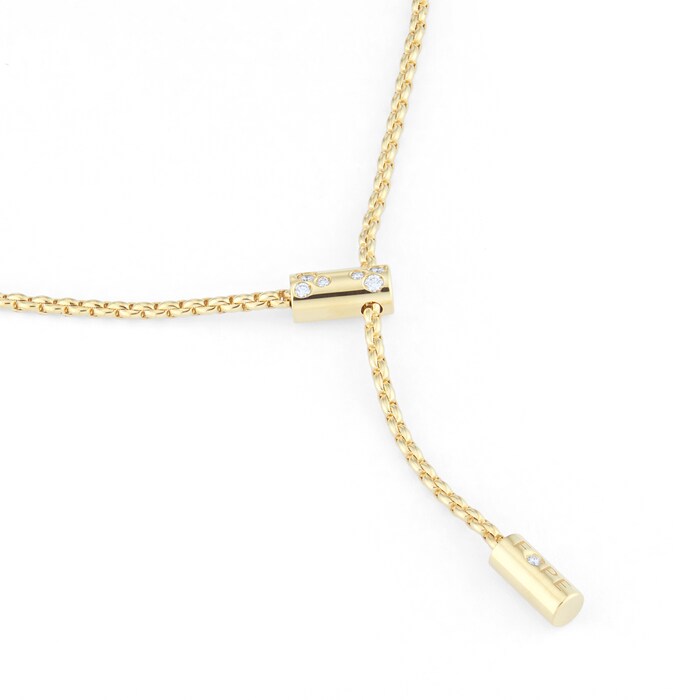 Fope 18ct Yellow Gold Aria 0.11ct Diamond Necklace