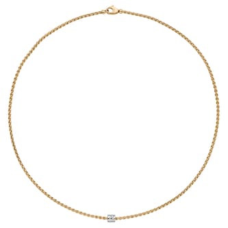 Fope 18k Yellow Gold 0.17cttw Diamond Aria Necklace 43cm Fope 18k Yellow Gold 0.17cttw Diamond Aria Necklace 43cm