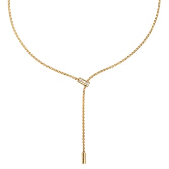 Fope 18k Yellow Gold 0.11cttw Diamond Aria Lariat Necklace 41cm Fope 18k Yellow Gold 0.11cttw Diamond Aria Lariat Necklace 41cm