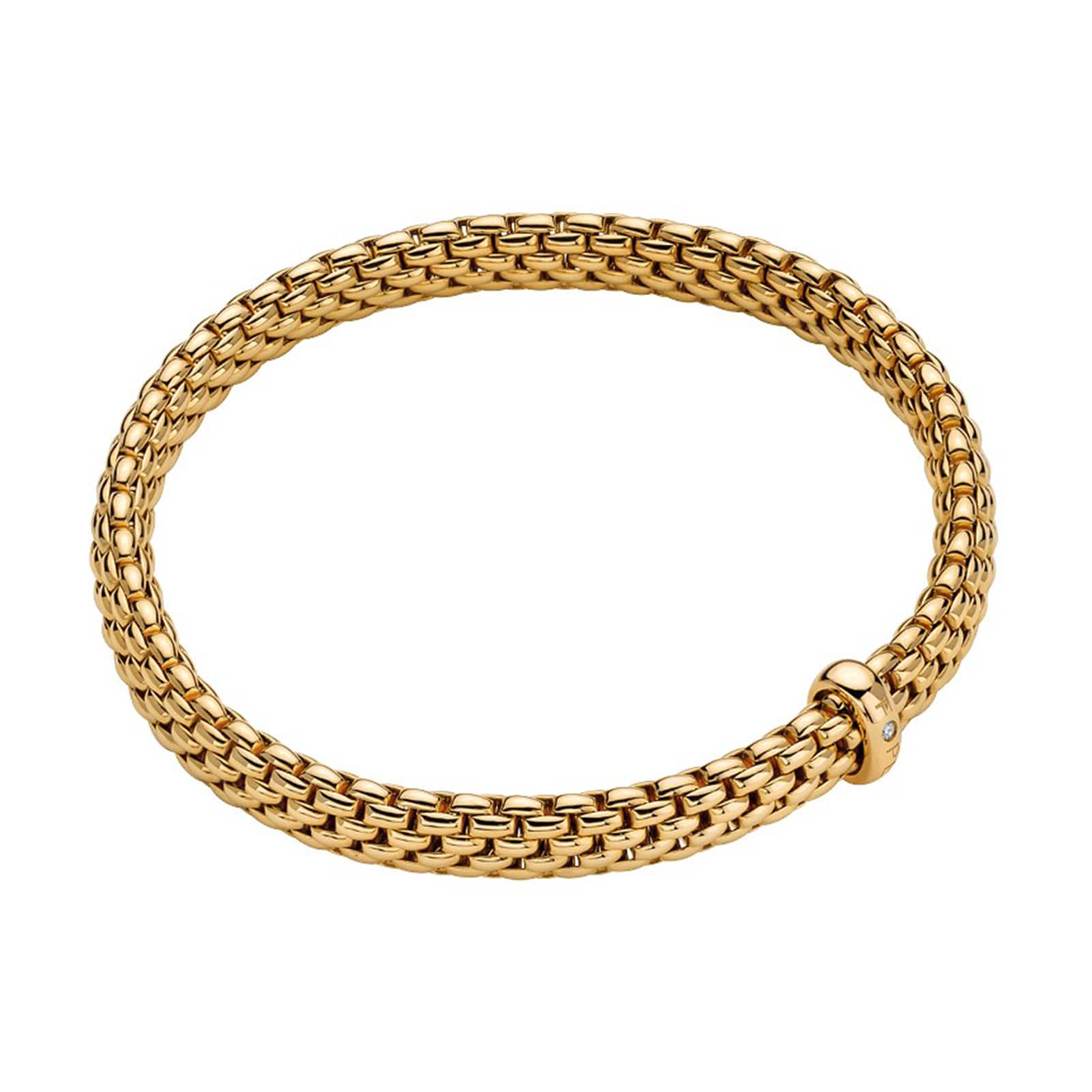 Fope 18k Yellow Gold 0.01cttw Vendome Bracelet Size Medium Fope 18k Yellow Gold 0.01cttw Vendome Bracelet Size Medium