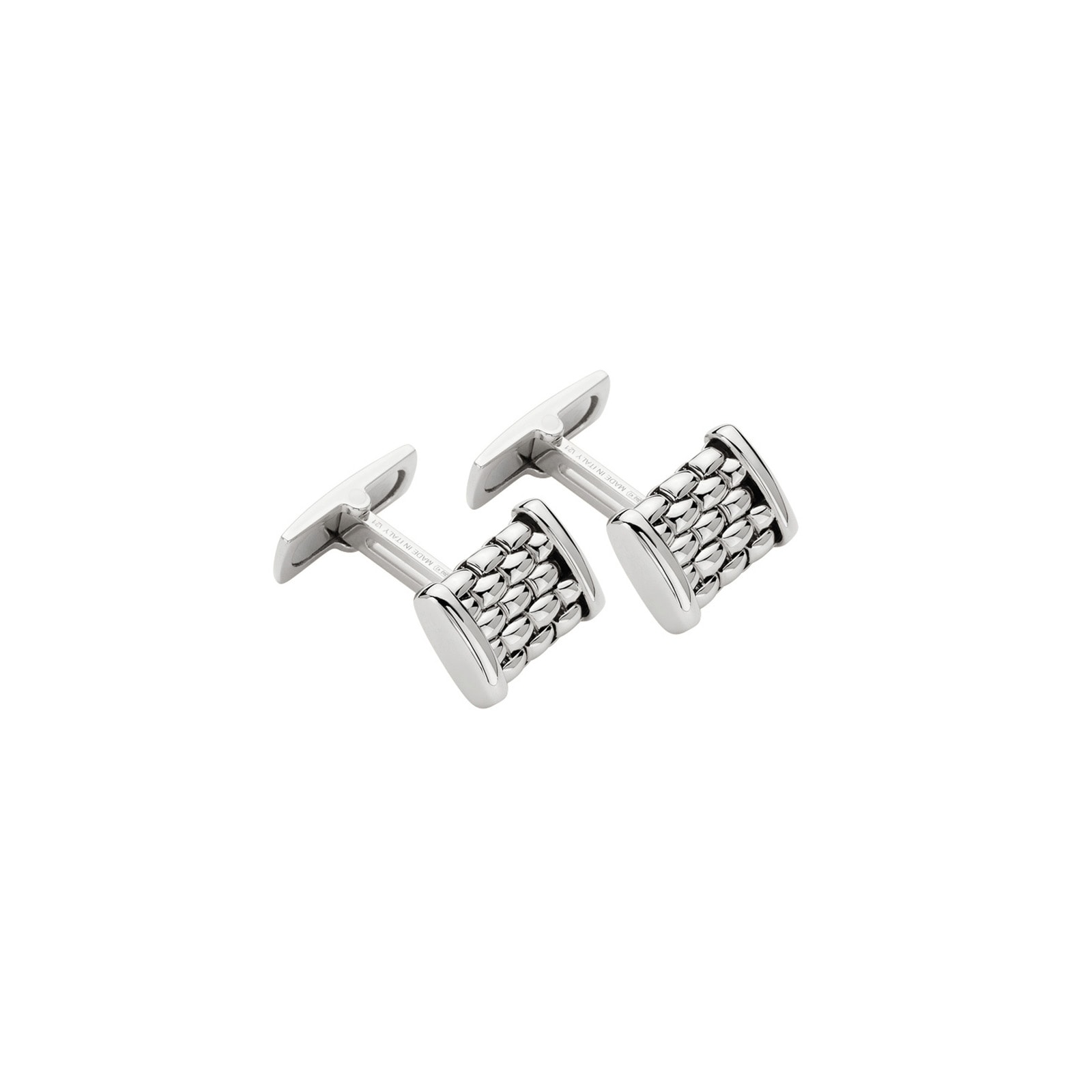 Mens 18ct White Gold Cufflinks