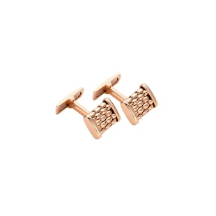 Fope Mens 18ct Rose Gold Cufflinks
