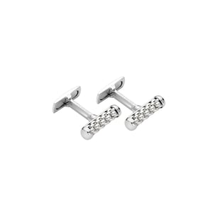 Fope Mens 18ct White Gold Cufflinks