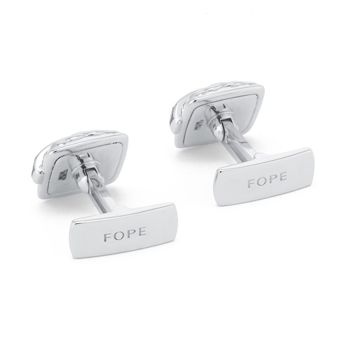 Fope Mens 18ct White Gold Solo Cufflinks