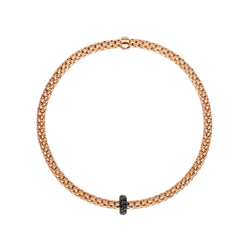 Fope 18ct Rose Gold Diamond Bracelet