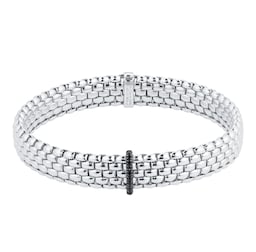 37251310 - Mens 18ct White Gold Diamond Bracelet