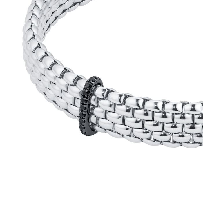 Fope Mens 18ct White Gold Diamond Bracelet