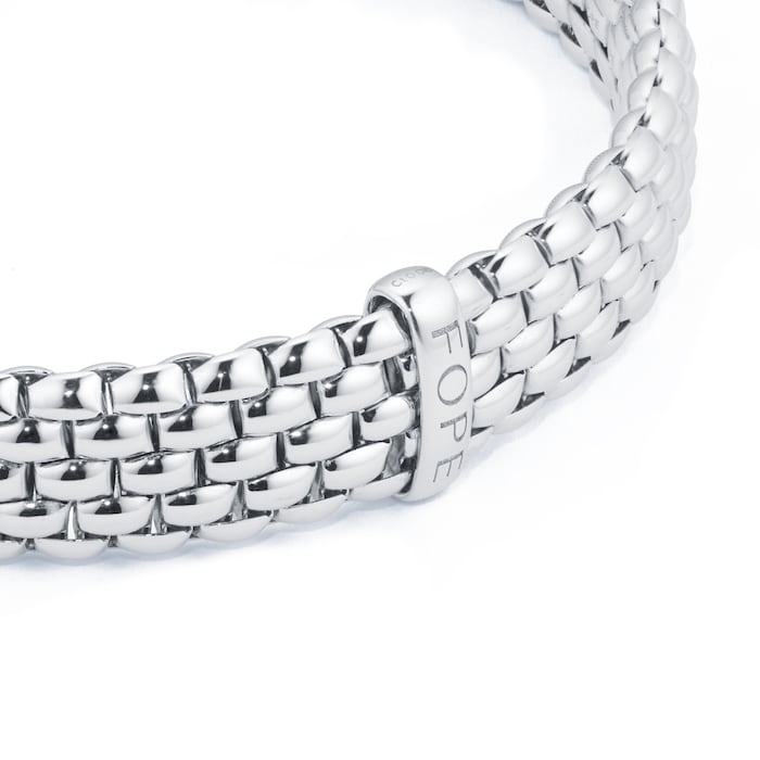 Fope Mens 18ct White Gold Diamond Bracelet