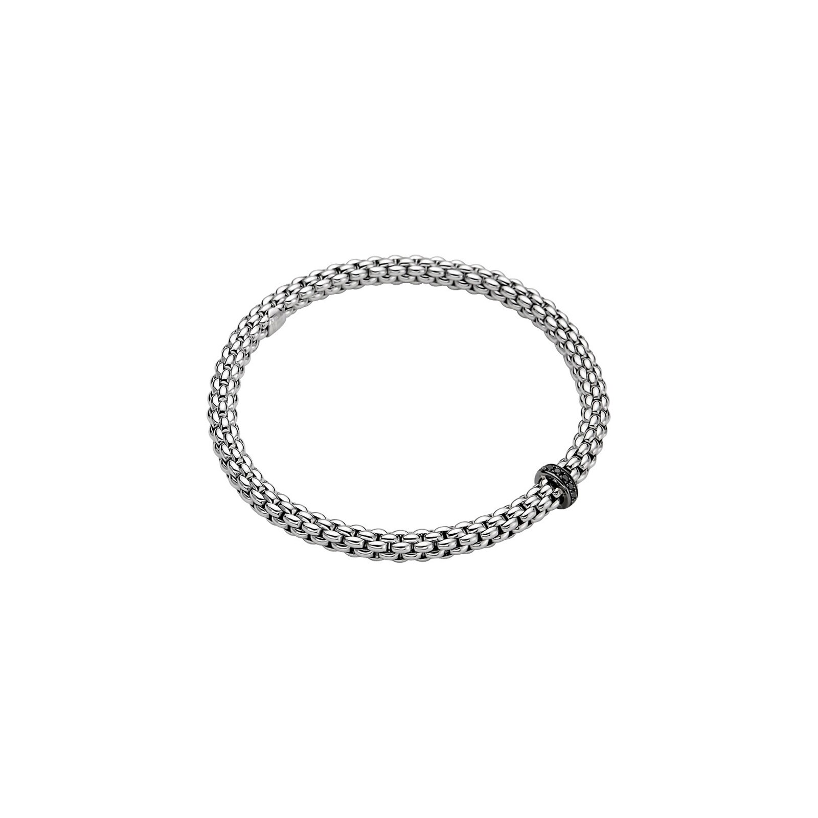 Fope Mens 18ct White Gold Diamond Bracelet