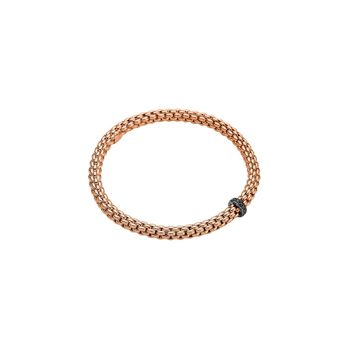 Fope Mens 18ct Rose Gold Diamond Bracelet