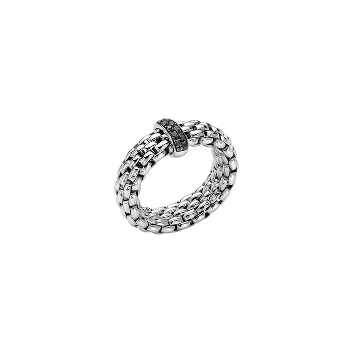 Fope Mens 18ct White Gold Ring - Size Large