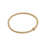 Fope 18k Yellow Gold 0.01cttw Prima Bracelet Size Small