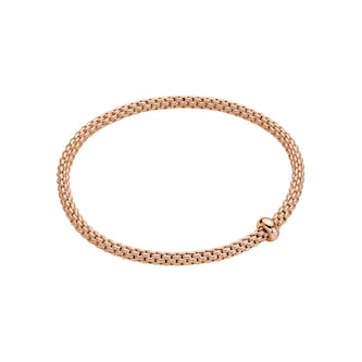 Fope 18k Rose Gold 0.01cttw Prima Bracelet Size Small Fope 18k Rose Gold 0.01cttw Prima Bracelet Size Small