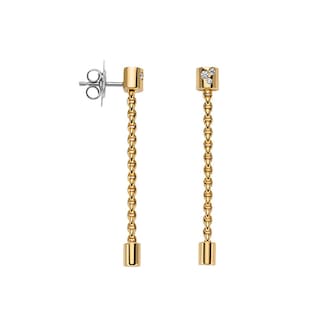 Fope 18k Yellow Gold 0.09cttw Diamond Aria Drop Earrings Fope 18k Yellow Gold 0.09cttw Diamond Aria Drop Earrings